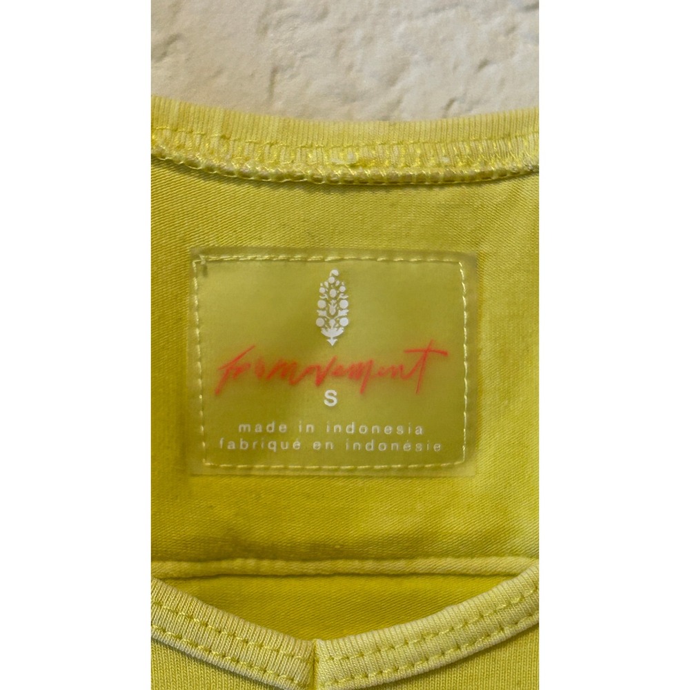 Free People FP Movement Womens Hot Shot Onesie Size S Yellow Slouchy Jumpsuit - Picture 4 of 7